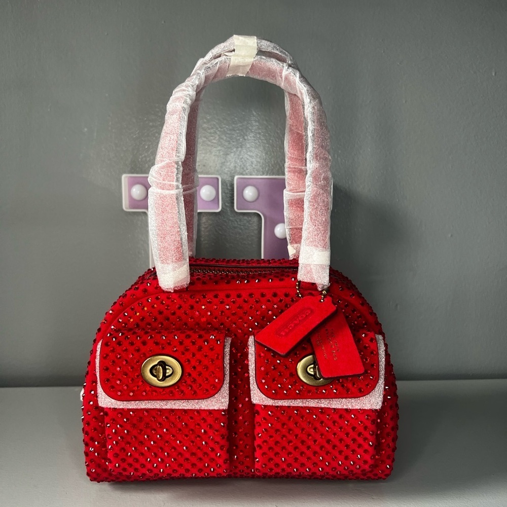 Coach Twin Turnlock Bag 20 With Crystal